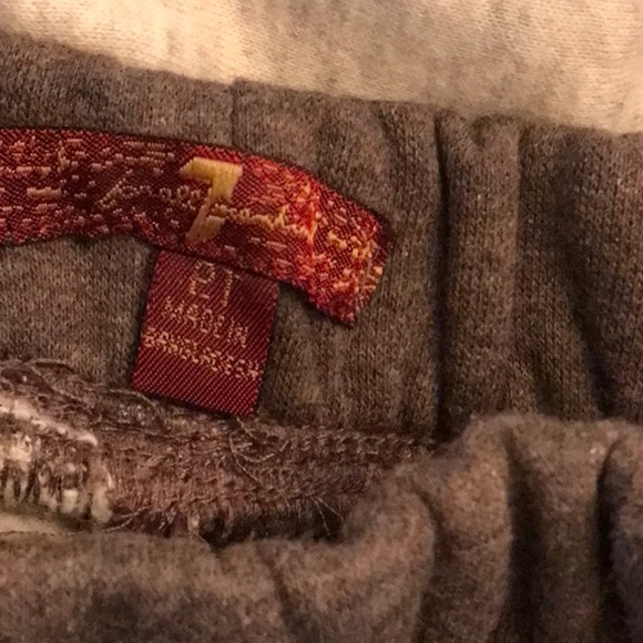 7 For all mankind size 2T sweat suit hoodie set. Lined hood. Full front zipper - Picture 7 of 9